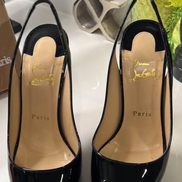 CHRISTIAN LOUBOUTIN GAMMA TALON 120 PATENT LEATHER. SIZE 38.5 / 8 1/2 - Picture 16 of 16